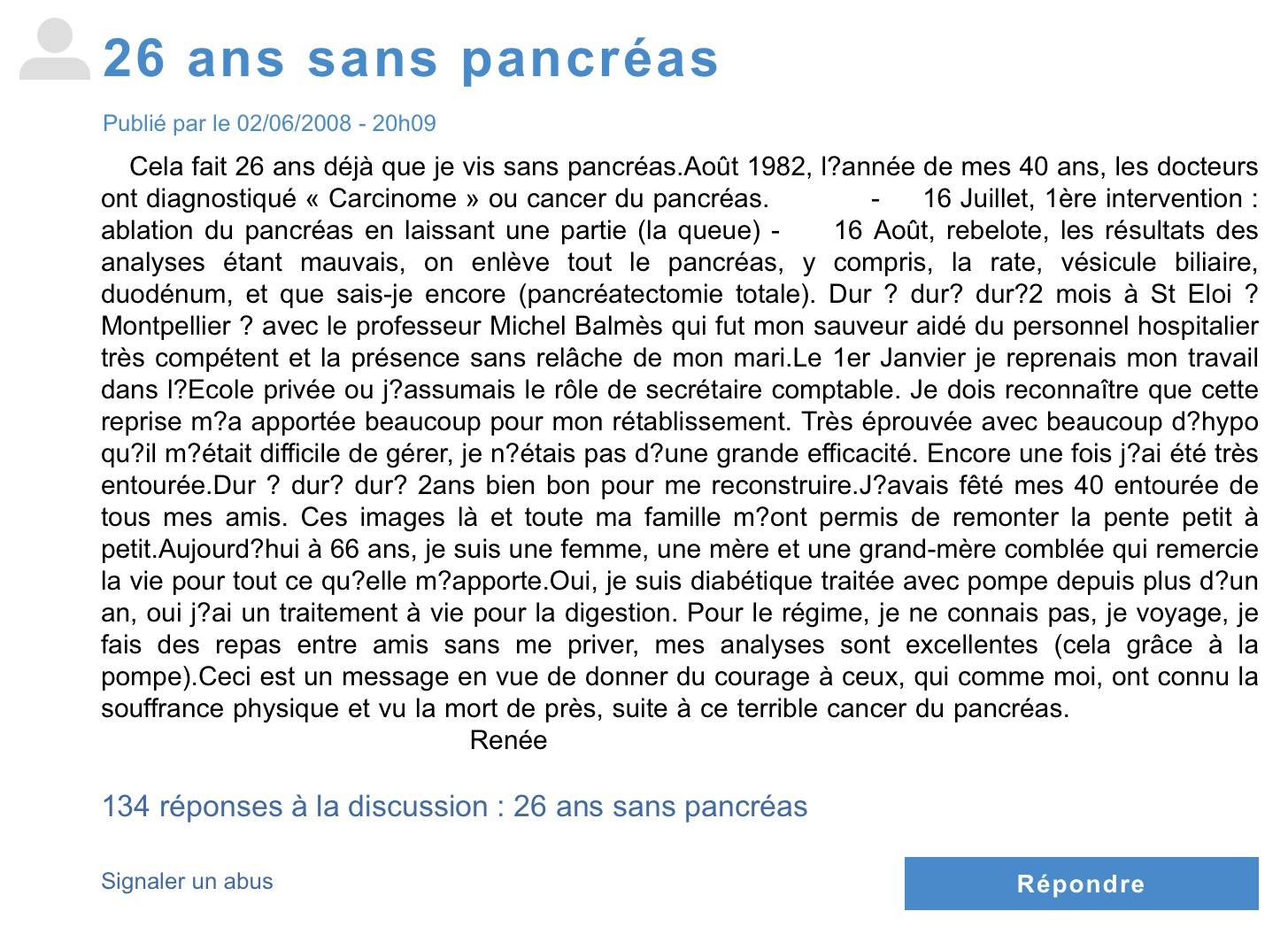 Le pancreas, ce mal aimé